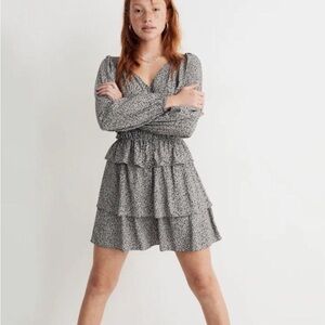 Madewell Pull-On Tier Mini Skirt in Tudor Floral Size 0